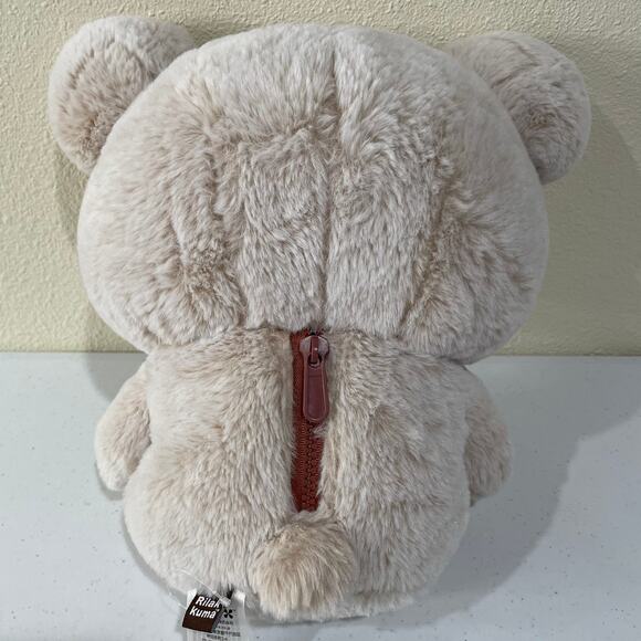Rilakkuma Official San-X Japan Super Soft Plush Stuffed Animal Bear Zip Pocket - Picture 2 of 9